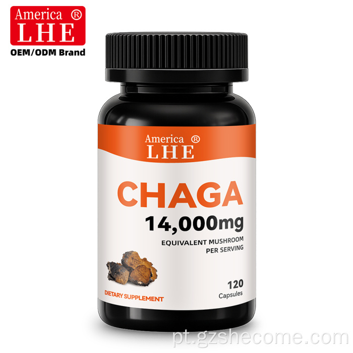 Cápsulas de Cogumelos Shecome Cogumelos Chaga Apoiam a Saúde